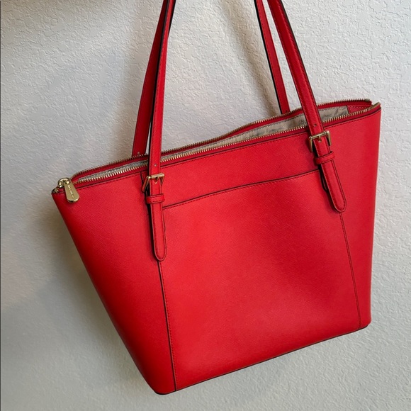 Michael Kors Scarlet Red Tote Bag - Picture 2 of 6